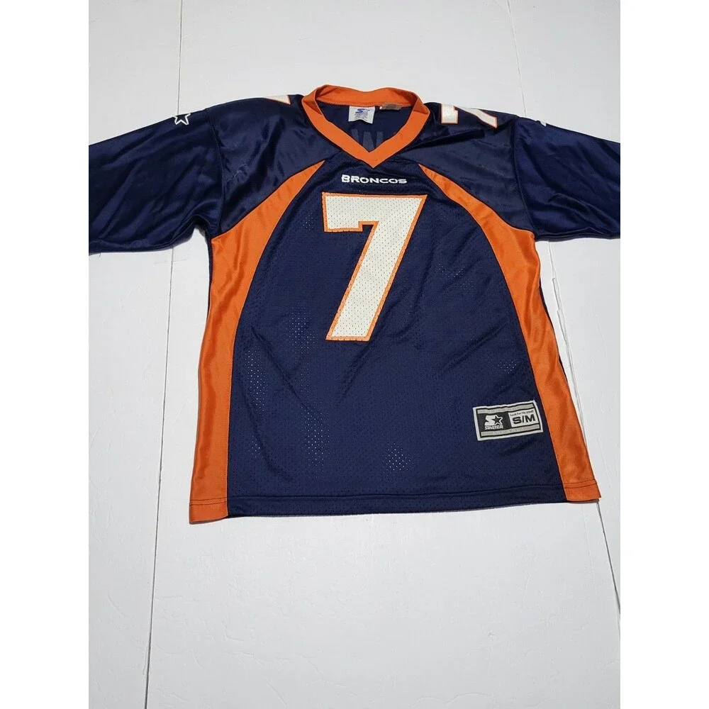 (#L3)  Denver Broncos NFL Football Jersey Men's Size Small Blue Short Sleeve